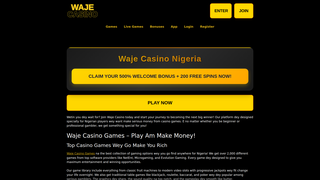 Thumbnail of wajecasino-ng.com