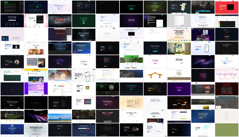 Top 100 Website Launches - December 22, 2025