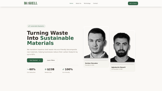 Screenshot of thebioshell.com