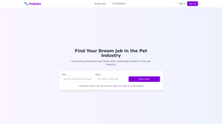 Thumbnail of getpetjobs.com