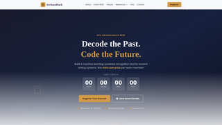 Screenshot of archaeohack.com