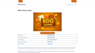 Thumbnail of bdglotteryi.com