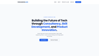 Screenshot of roshandigitallabs.com