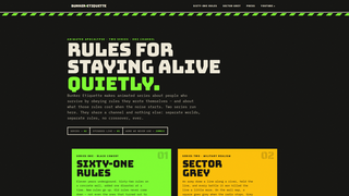 Screenshot of bunkeretiquette.com