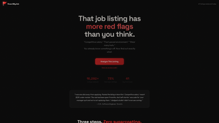 Screenshot of roastmyjob.com
