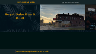 Screenshot of royaloaksbargrill.com