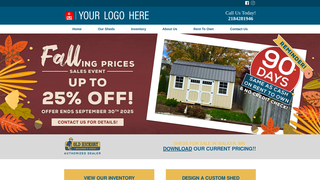 Thumbnail of customshedswalker.com