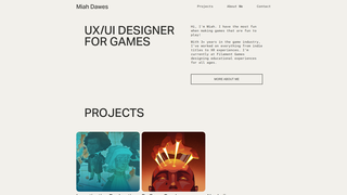 Screenshot of miahdawesdesign.com