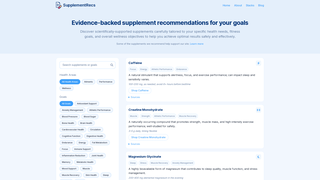 Thumbnail of supplementrecs.com