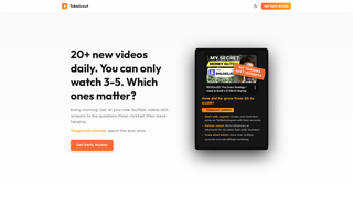 Screenshot of tubescout.app