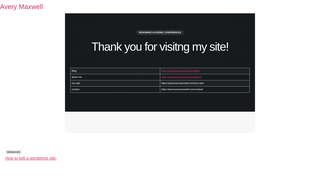 Thumbnail of aavverymmaxxwell.com