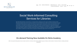 Screenshot of bethwahlerconsulting.com