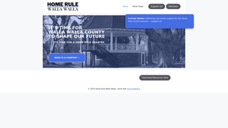 Thumbnail of homerulewallawalla.com
