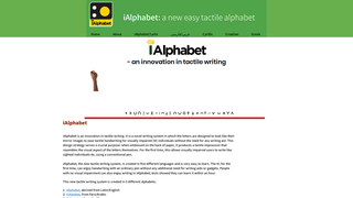 Thumbnail of tactilealphabet.com