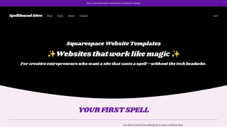 Screenshot of spellboundsites.com