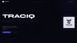 Screenshot of traciqmotion.com