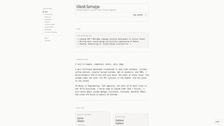 Screenshot of giteshsarvaiya.com