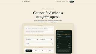 Screenshot of pingmycamp.com