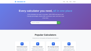 Thumbnail of calculator24.org