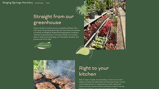 Screenshot of singingspringsnursery.com