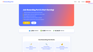Thumbnail of rewardingperk.com
