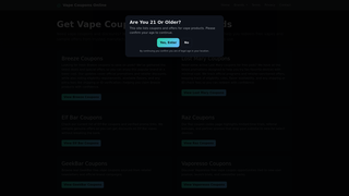 Thumbnail of vapecouponsonline.com
