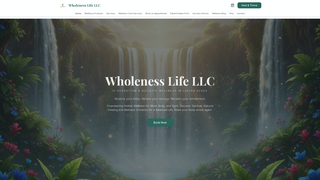 Screenshot of lifewholenessllc.com