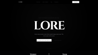 Screenshot of discoverlore.app