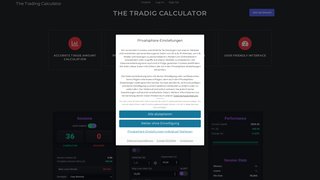Thumbnail of thetradingcalculator.com