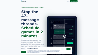 Screenshot of toss-up.app
