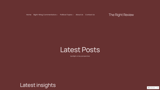 Thumbnail of therightreview.org