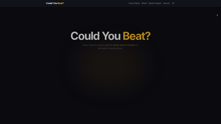 Screenshot of couldyoubeat.com