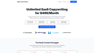 Screenshot of bytesandcontent.com