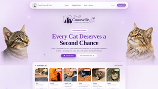 Screenshot of southcoatesvillecats.com