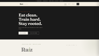 Screenshot of raiz-nutrition.com