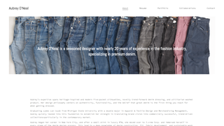 Screenshot of aubrey-oneal.com