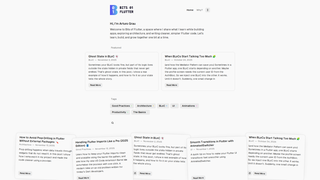 Screenshot of bitsofflutter.dev