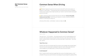 Thumbnail of getcommonsensetips.com