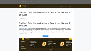 Thumbnail of davinciscasino.net