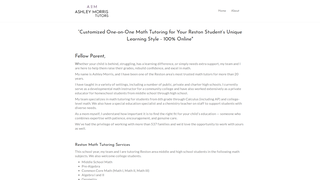 Thumbnail of restonmathtutor.com