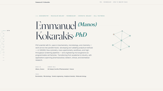 Screenshot of manoskokarakis.com