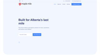 Screenshot of maplemile.com