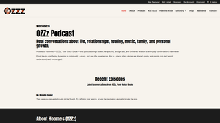 Screenshot of ozzzpodcast.com