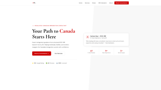 Screenshot of pyneimmigration.com
