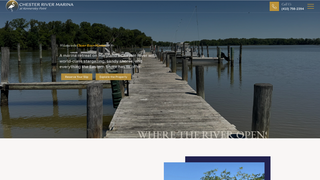 Screenshot of chesterrivermarina.com