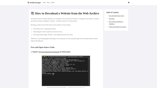 Thumbnail of archivescraper.net