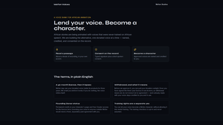 Screenshot of mofanvoices.app
