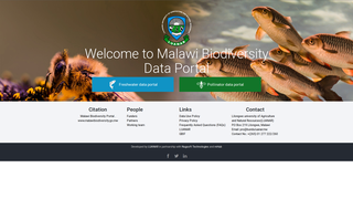 Screenshot of malawibiodiversityportal.org