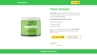 Thumbnail of tonicgreenslife.com