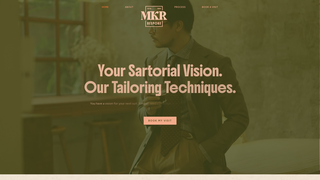 Screenshot of mkrbespoke.com